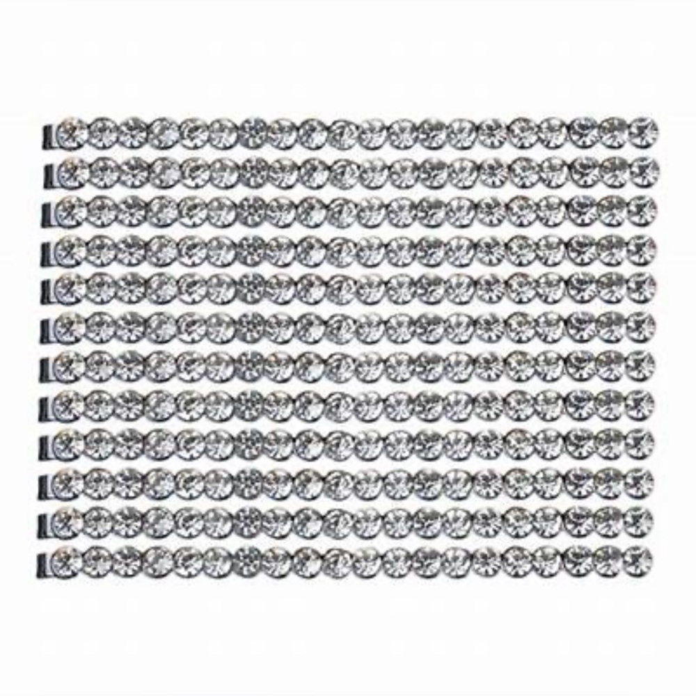 Kitsch x Justine Marjan 12-Pack Classic Statement Rhinestone Bobby Pins NEW NIB